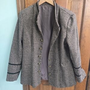 Women's Gray Tweed Jacket